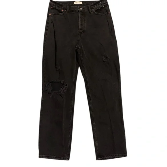 Abercrombie & Fitch Black Straight Leg Jeans - Picture 4 of 6